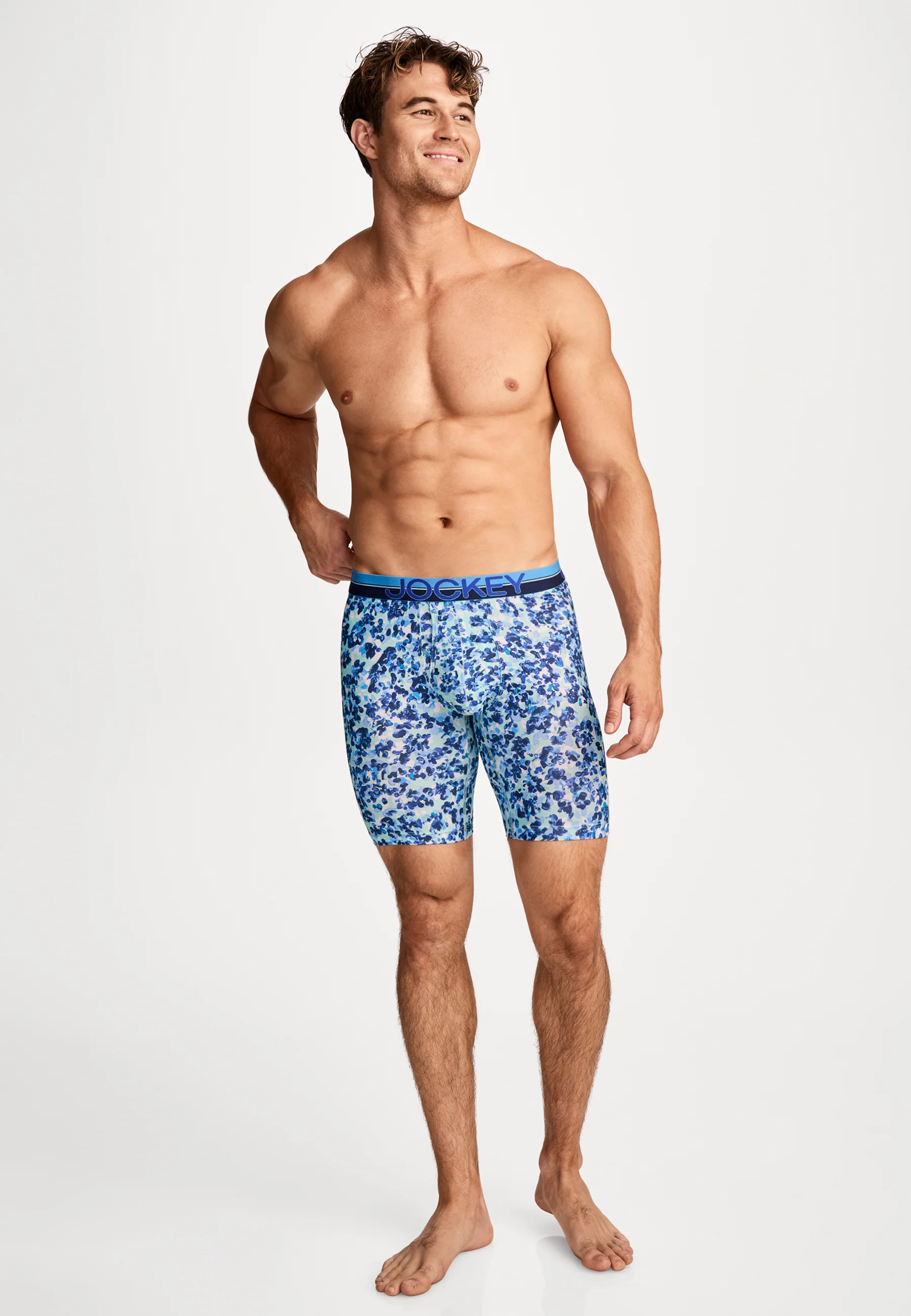 Jockey® Infinite Cool Microfiber Stretch 8" Long Leg Boxer Brief - 3 Pack - Image 4