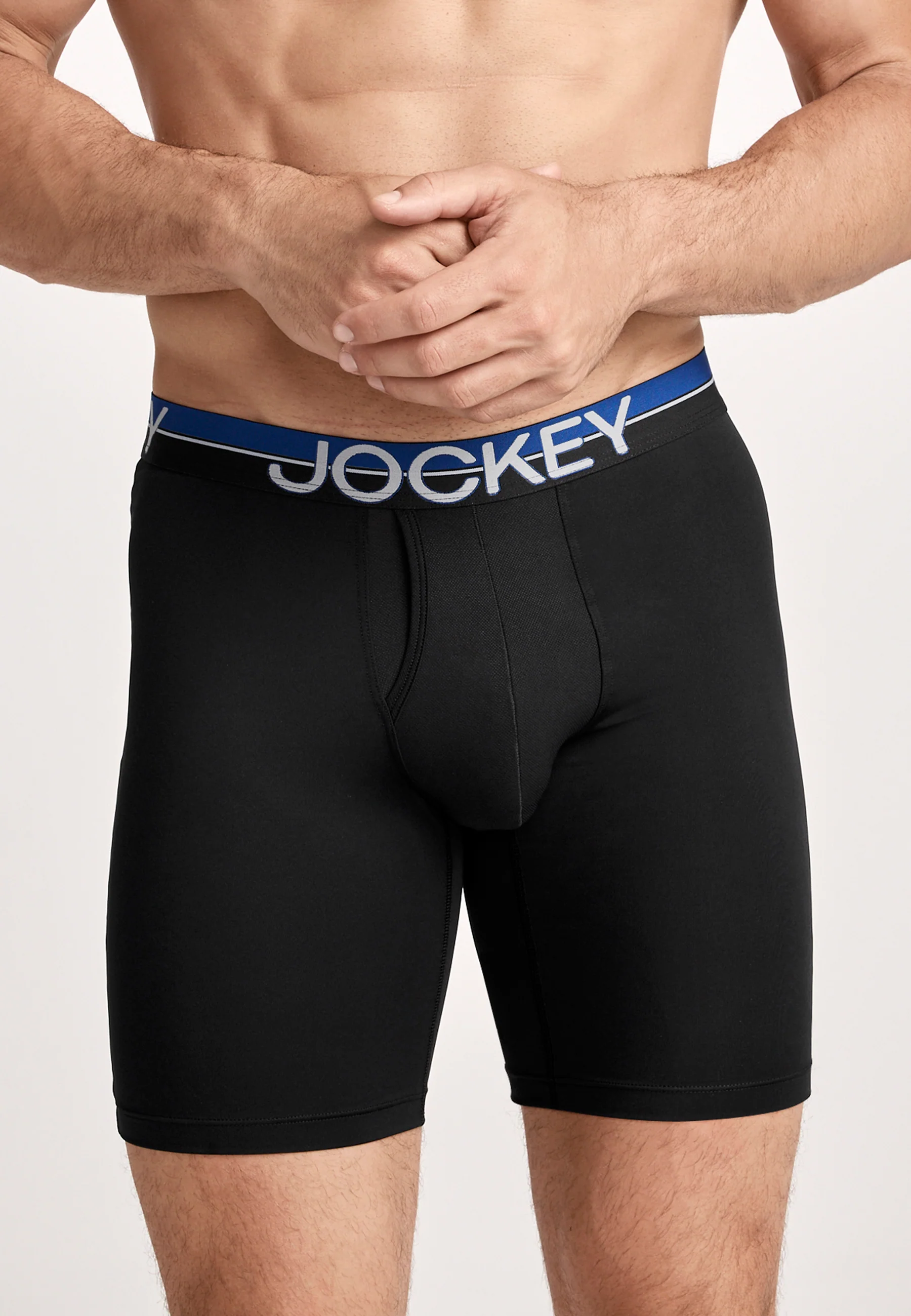 Jockey® Infinite Cool Microfiber Stretch 8" Long Leg Boxer Brief - 3 Pack - Image 6
