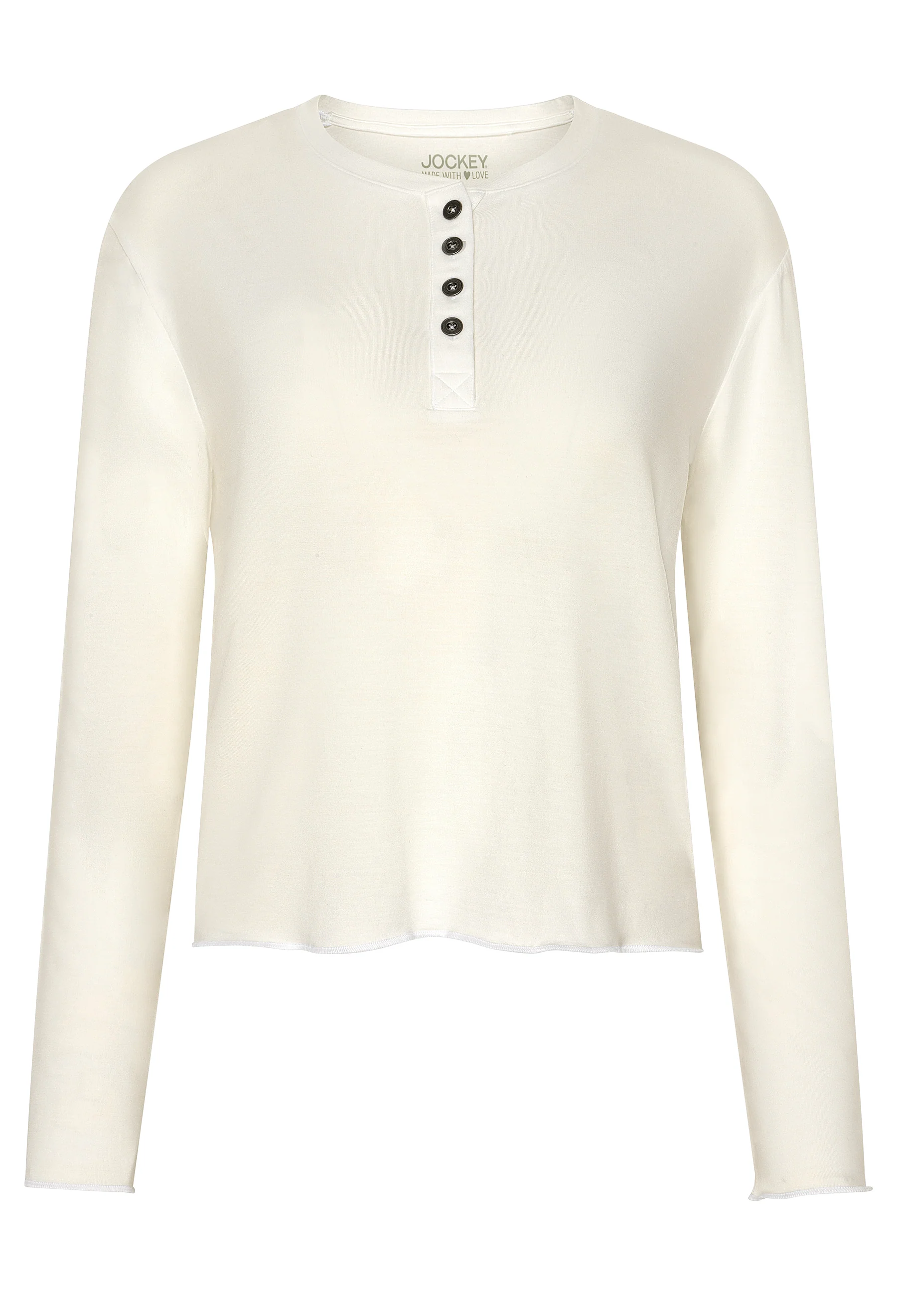 Jockey® Relaxed Cropped Long Sleeve Shirt - Image 3