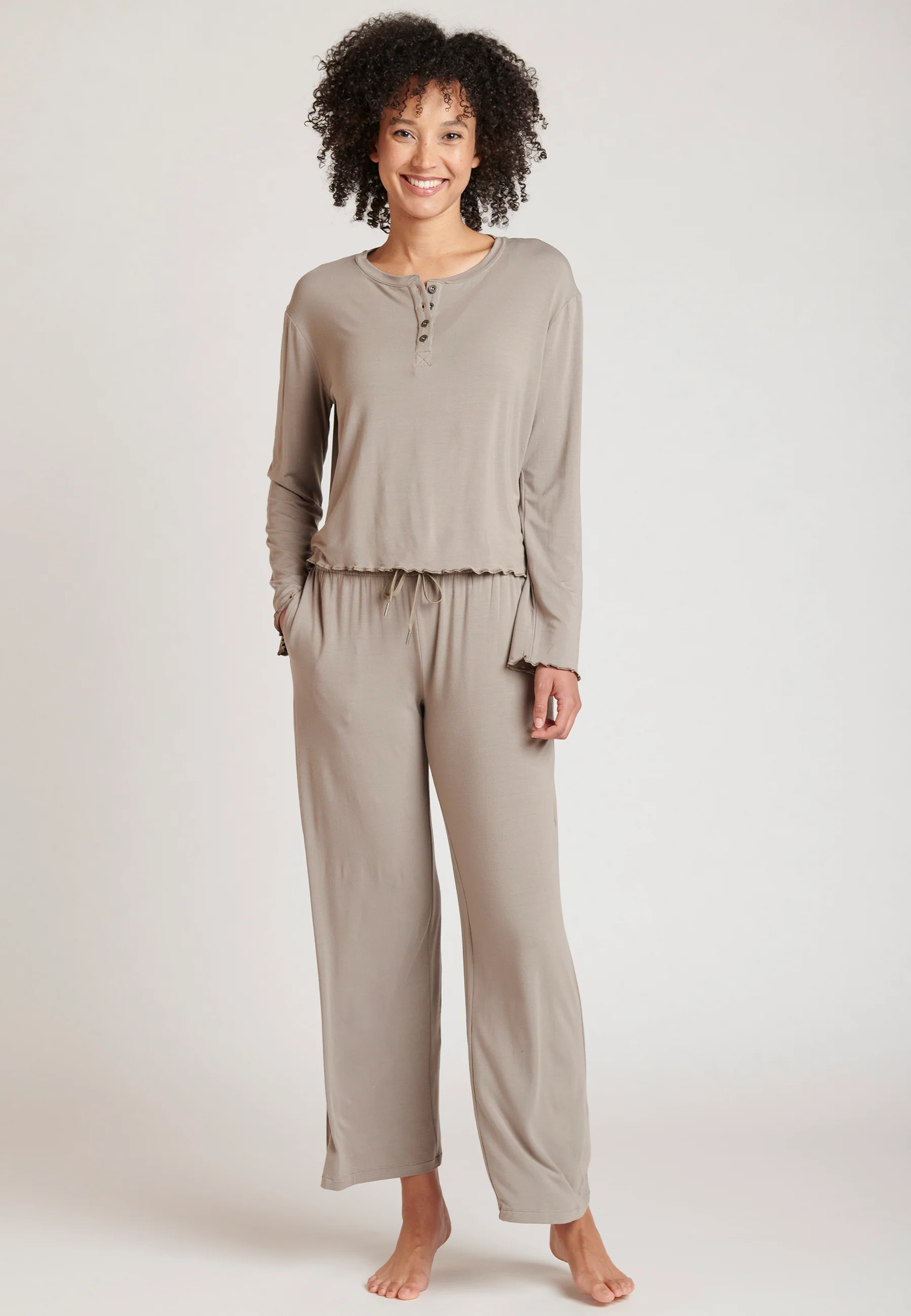Jockey® Relaxed Cropped Long Sleeve Shirt - Image 4
