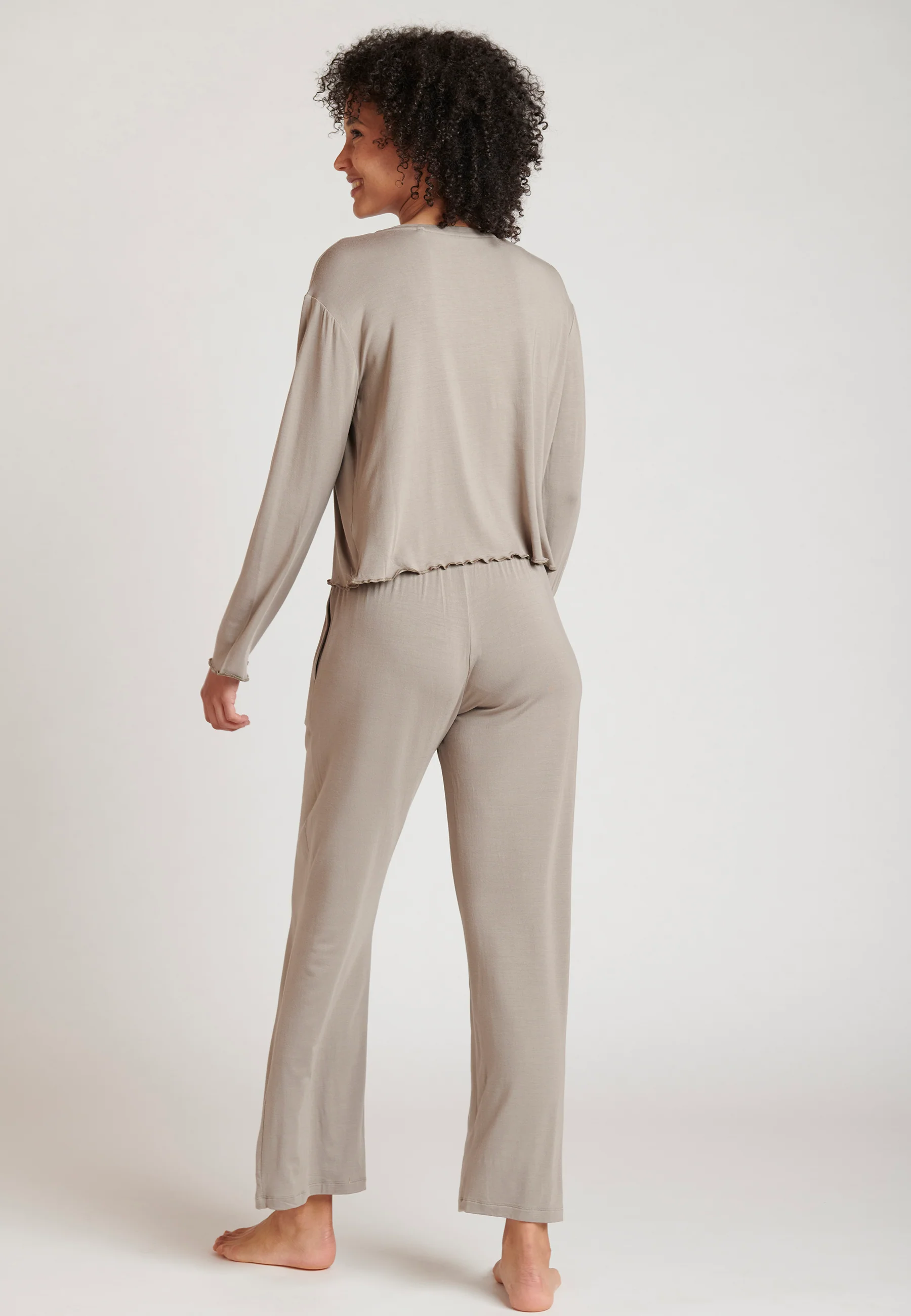 Jockey® Relaxed Cropped Long Sleeve Shirt - Image 5