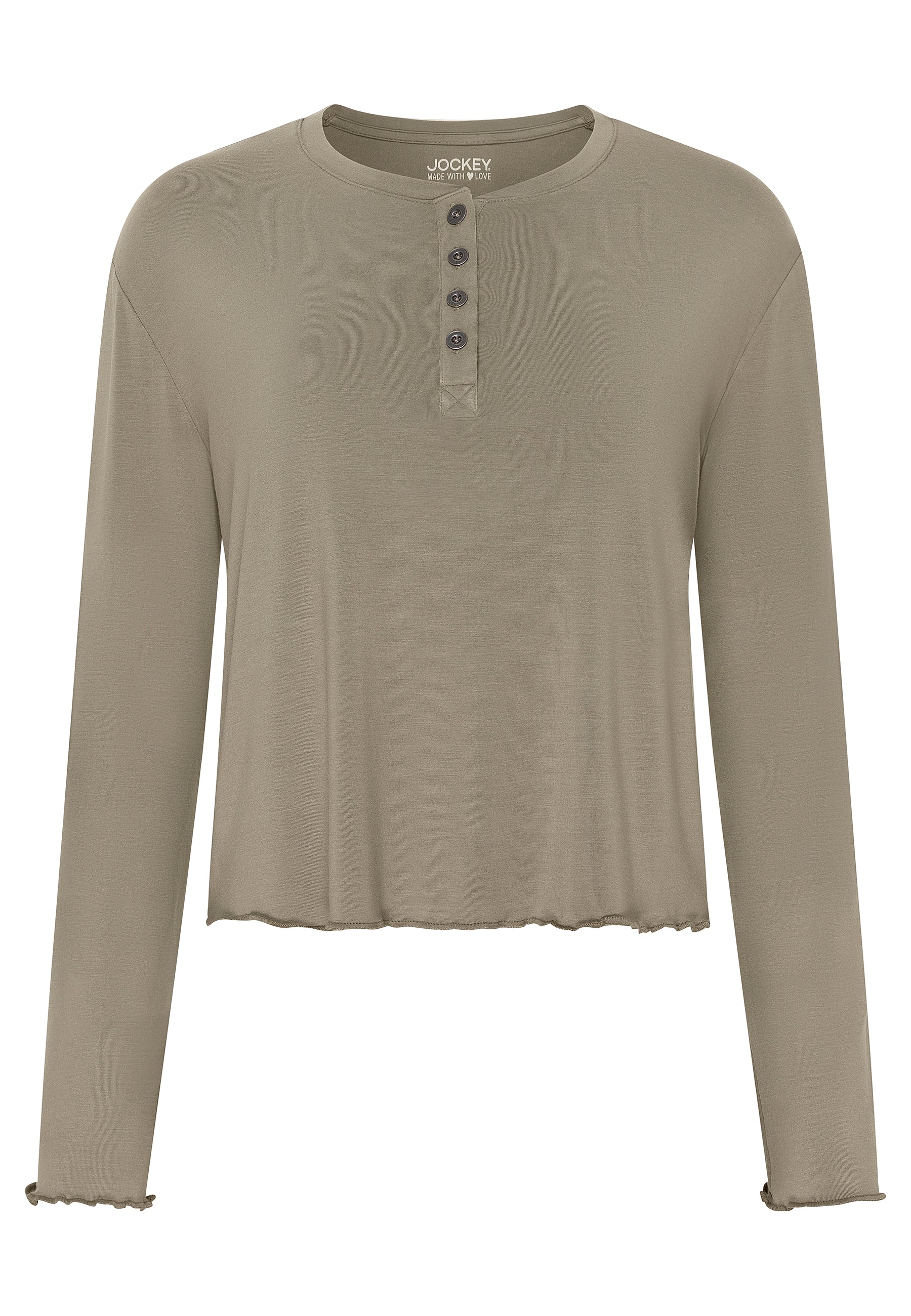 Jockey® Relaxed Cropped Long Sleeve Shirt - Image 6